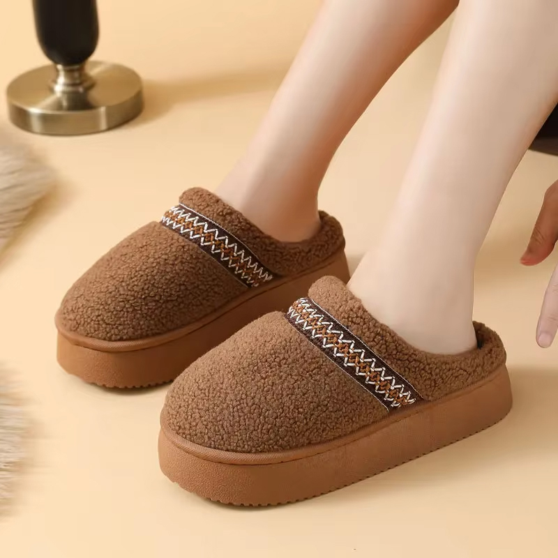 Embroidery Yes - Winter Warm Plush Thick Bottom Cotton