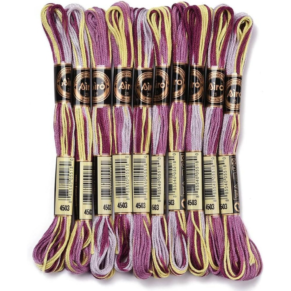 Embroidery Gift - 6 Strands Purple Variegated Embroidery Floss
