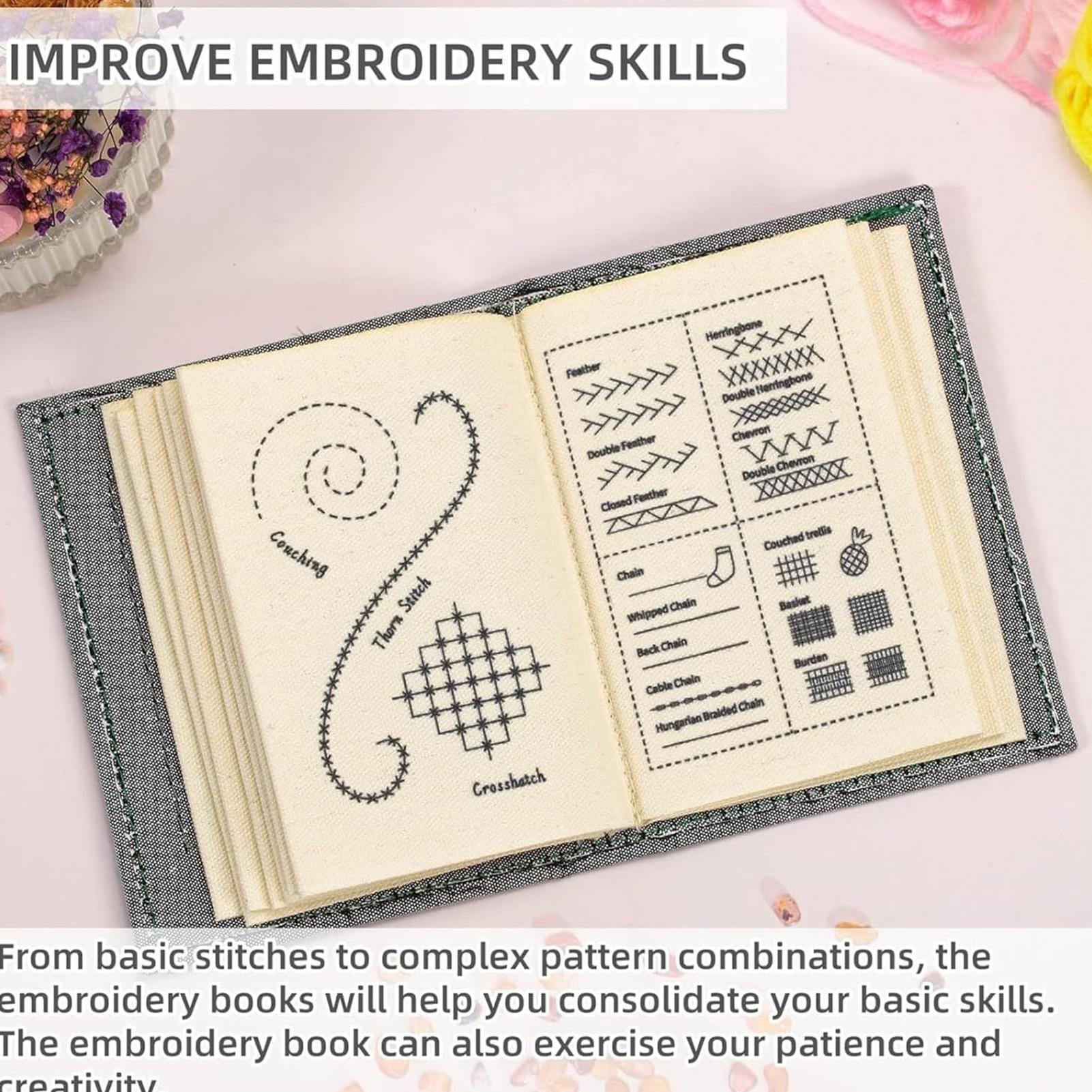 Embroidery Guide Book - Creatives Embroidery Stitches Book Embroidery Needle