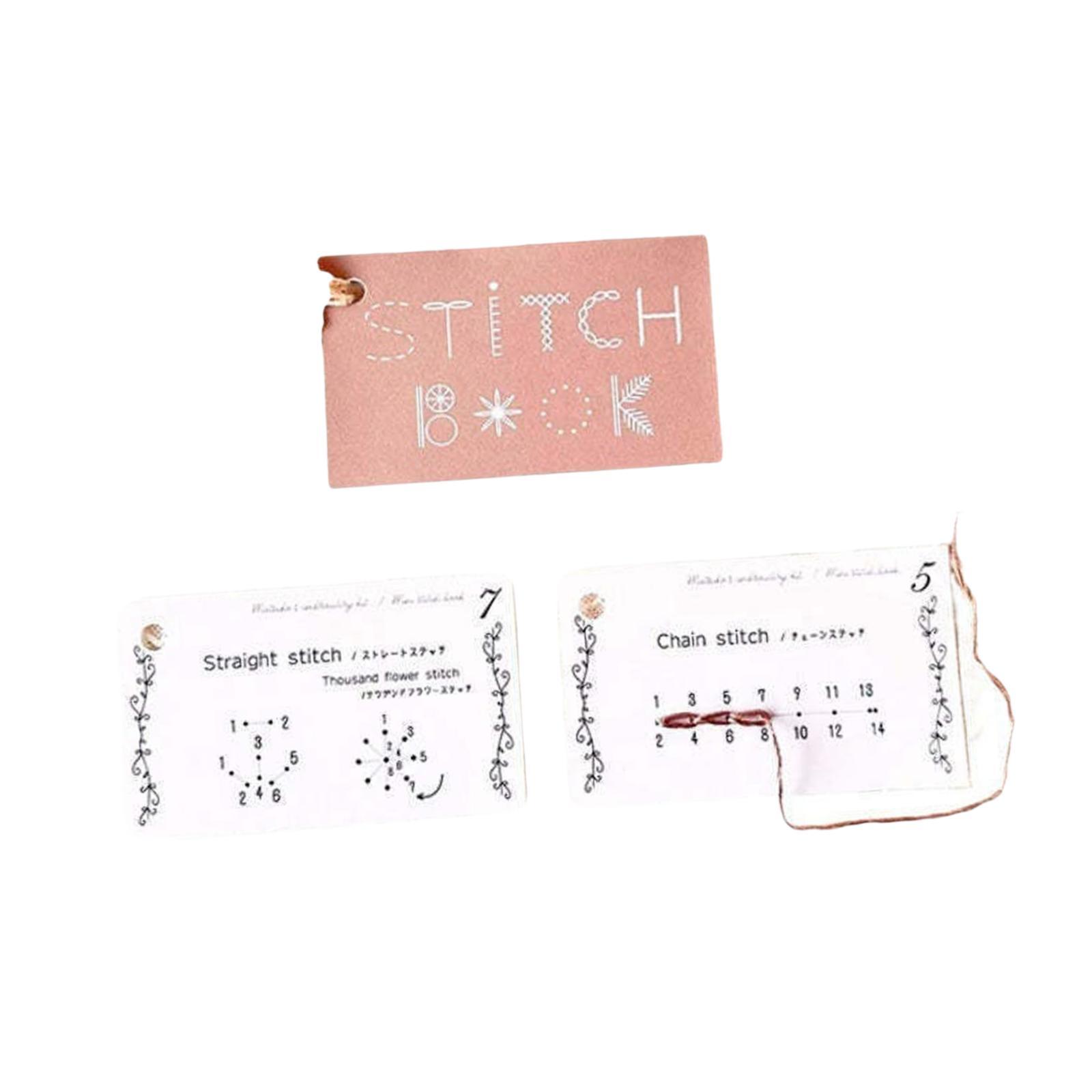 Embroidery Guide Book - Creative Mini Sewing Book Embroidery Patterns