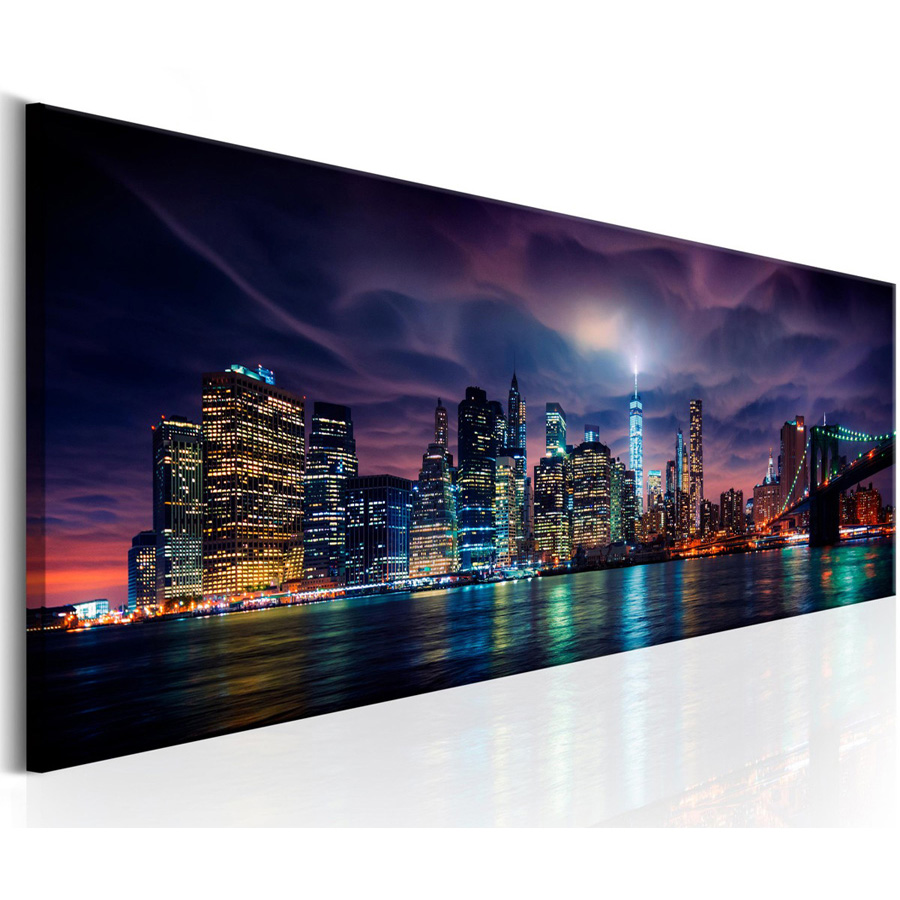 Embroidery York - New York night landscape Large 5D