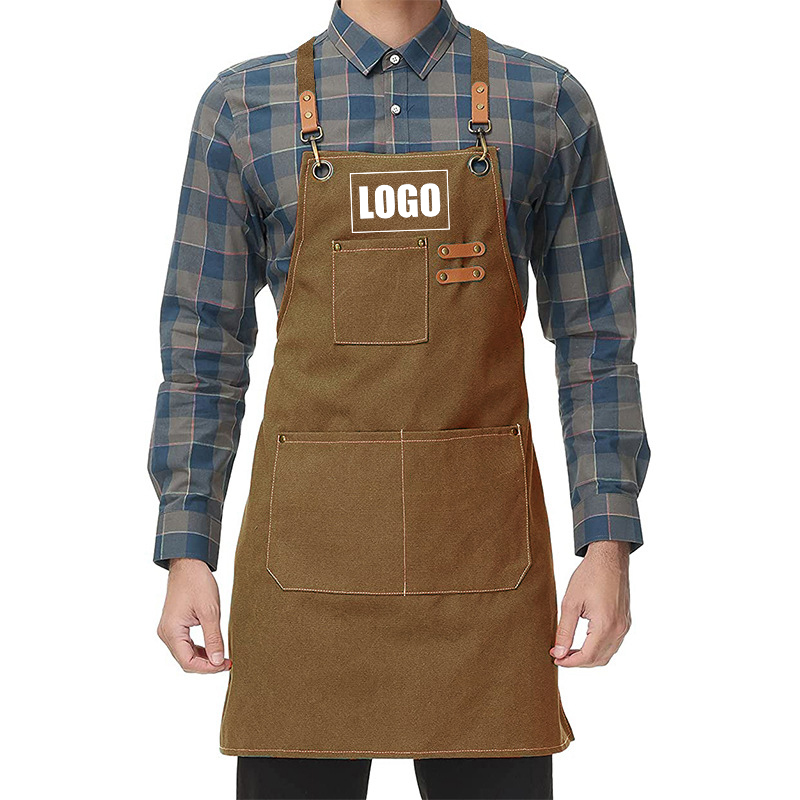 Embroidery Apron - Custom Embroidery Logo Kitchen Men and