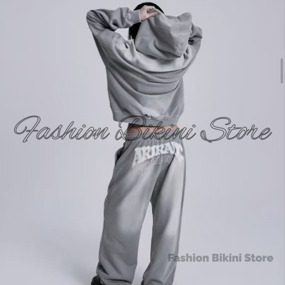 Embroidery Class - NEW Washed Grey Retro Hoodie 3D