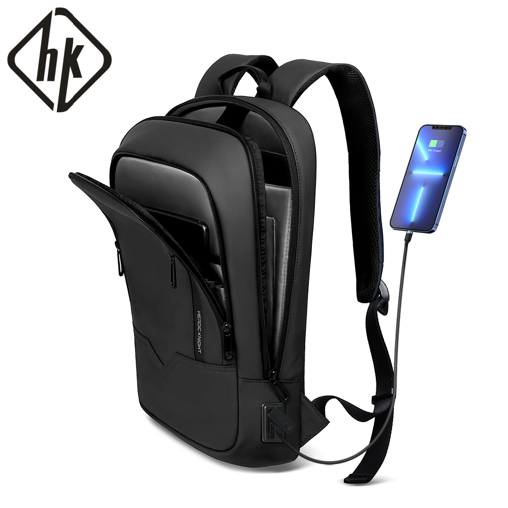 Embroidery Class - HK Slim Business Backpack for Men
