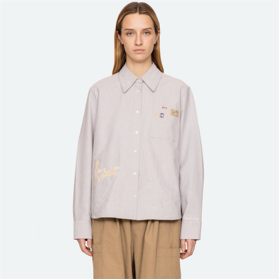 Embroidery York - New York Striped Shirt Autumn College