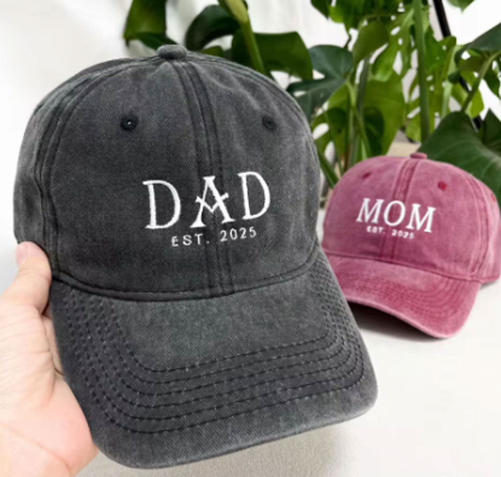 Embroidery Gift - Personalized Letter Embroidery Baseball Caps Father's