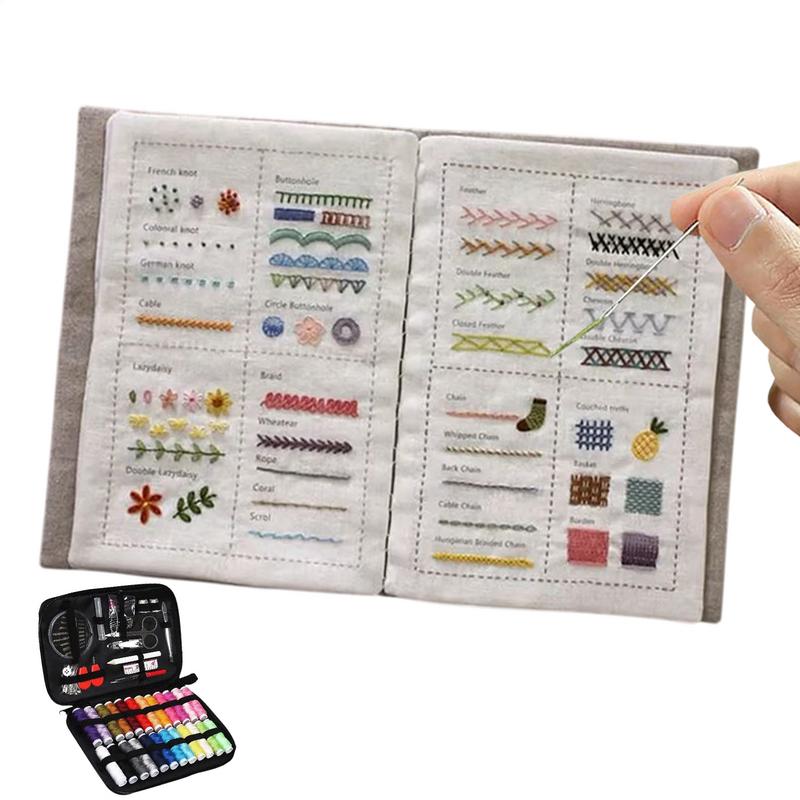 Embroidery Guide Book - Embroidery Stitches Book Sewing Guide for