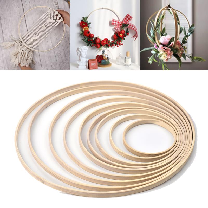 Embroidery Hoop Stand - 1/5Pcs 8-33cm Wooden DIY Handmade Catcher
