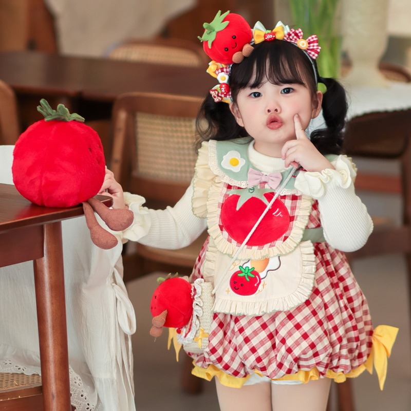 Cottagecore Kids Lolita Dress  - Embroidery Apron recension och pris