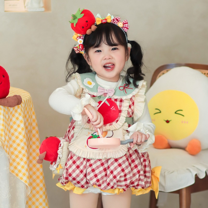 Cottagecore Kids Lolita Dress  - Embroidery Apron recension och pris