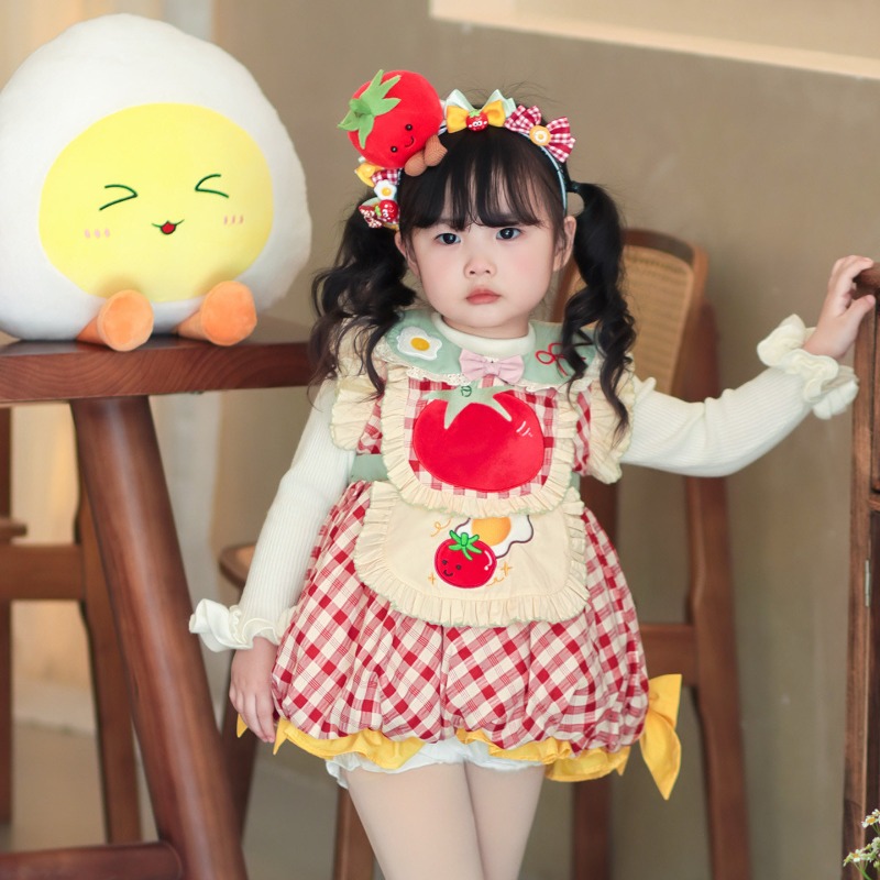 Cottagecore Kids Lolita Dress  - Embroidery Apron recension och pris