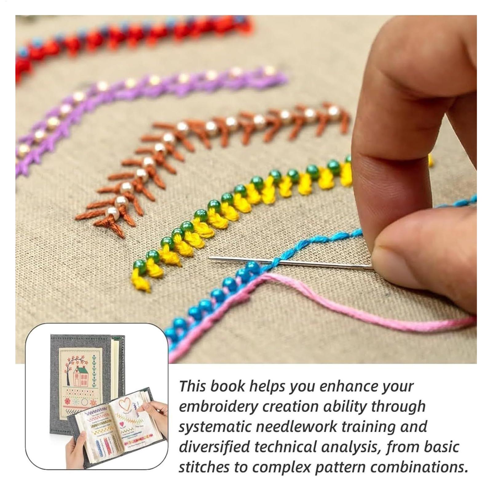Embroidery Stitch Book For Beg - Embroidery Guide Paper recension och pris