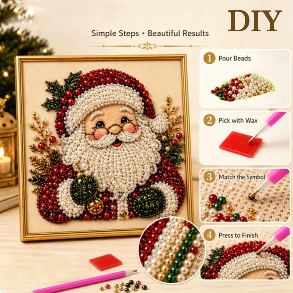 Christmas Santa Claus Pearl Ar - Embroidery Beads recension och pris