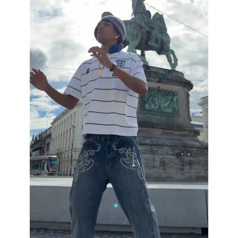 Retro Y2K 2 Pcs Set Street Sty - Embroidery Style recension och pris