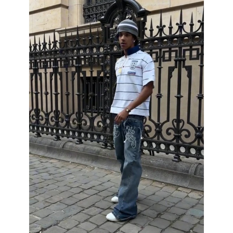 Retro Y2K 2 Pcs Set Street Sty - Embroidery Style recension och pris