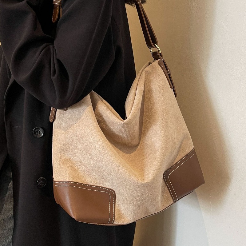 Suede Trendy Versatile Tote Ba - Embroidery Class recension och pris