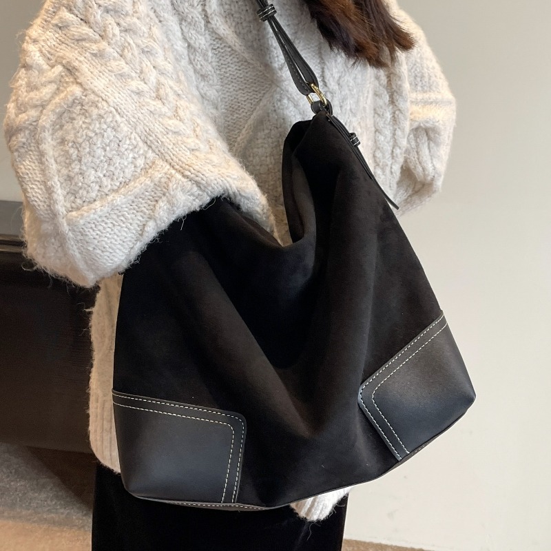 Suede Trendy Versatile Tote Ba - Embroidery Class recension och pris