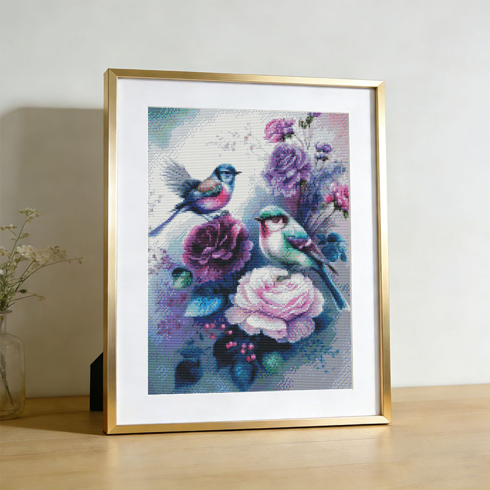 11CT Cross Stitch Rose Flower  - Embroidery Guide Paper recension och pris