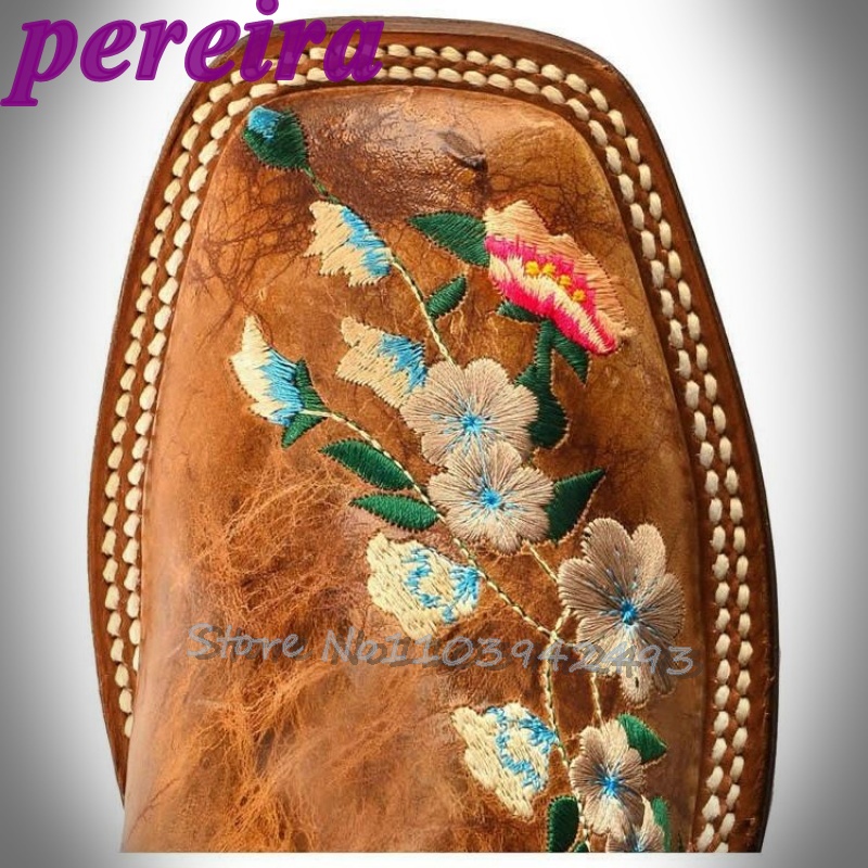 Embroidered Flower Boots Rose  - Embroidery Roses recension och pris