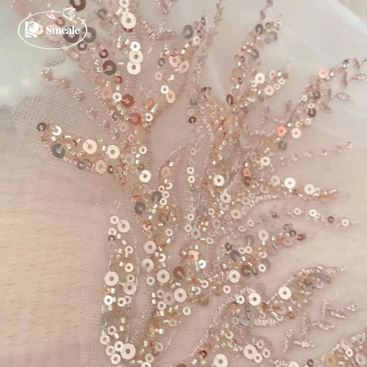 5Pair-2Pair.Rose Gold Sequin T - Embroidery Roses recension och pris