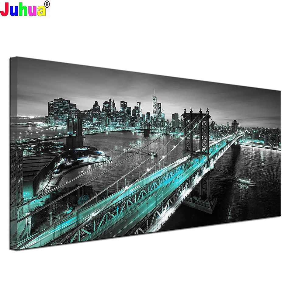 Famous Modern Urban Skyline Ni - Embroidery York recension och pris