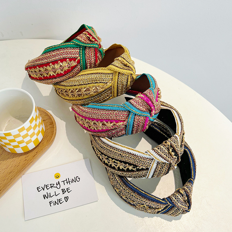 Women Girls Vintage Bohemian E - Embroidery Gold recension och pris