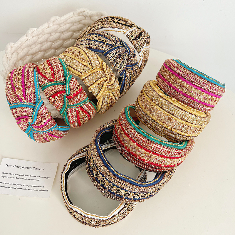 Women Girls Vintage Bohemian E - Embroidery Gold recension och pris