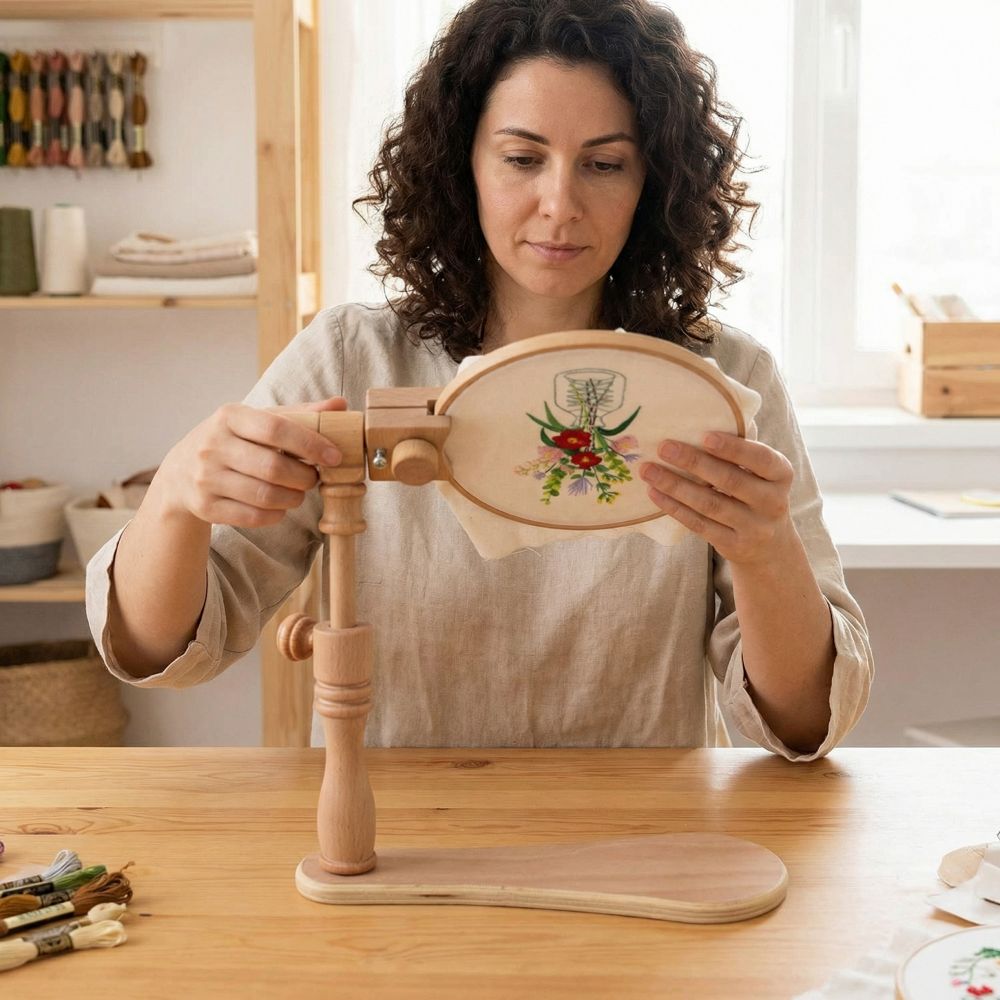 Professional Portable Embroide - Embroidery Hoop Stand recension och pris