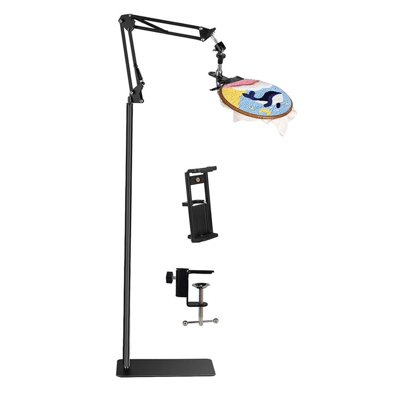 Y51A Black Adjustable Embroide - Embroidery Hoop Stand recension och pris