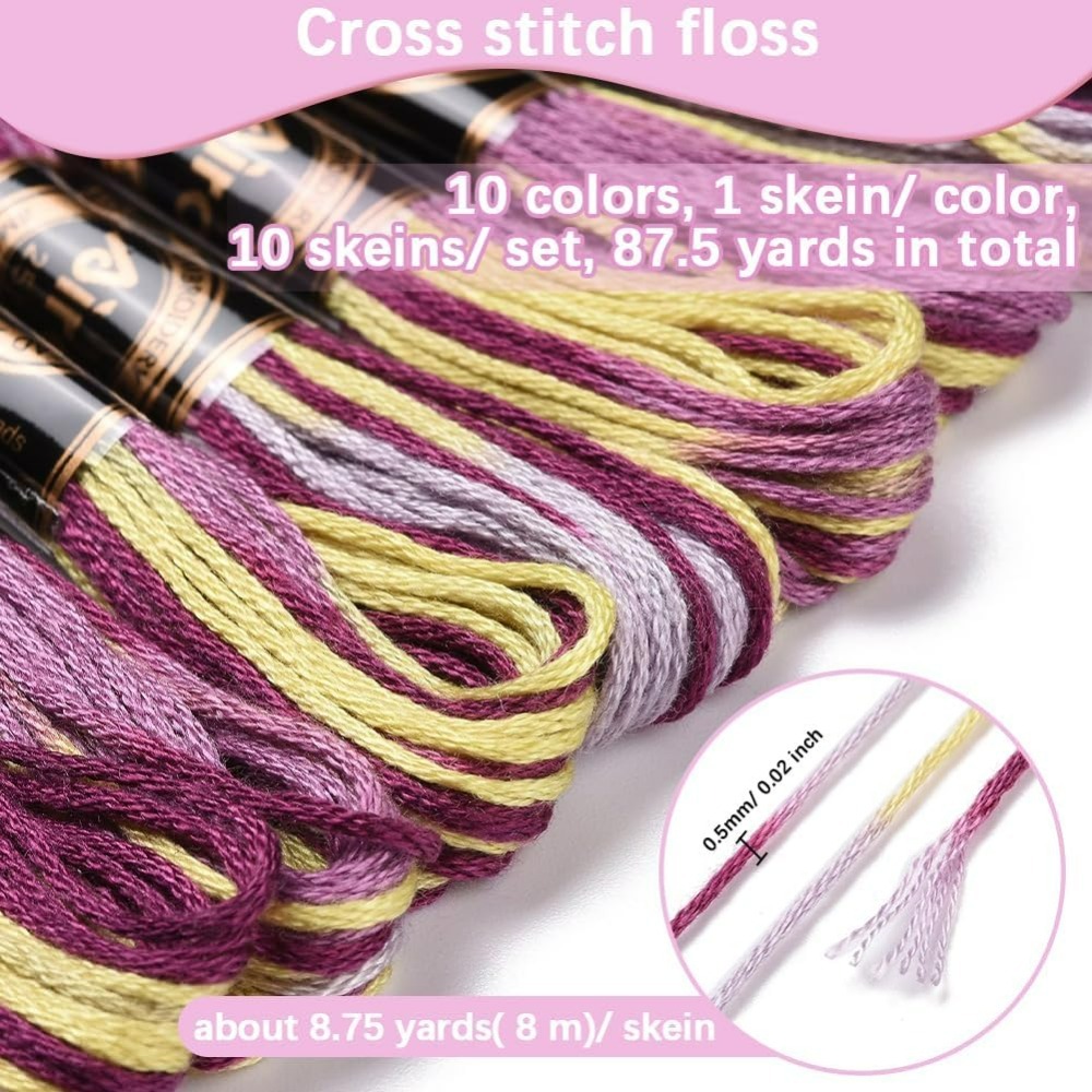 6 Strands Purple Variegated Em - Embroidery Gift recension och pris