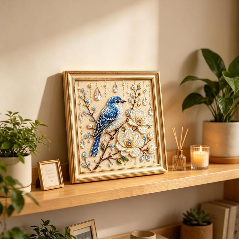 Bird Pearl Art DIY Kit Cardina - Embroidery Beads recension och pris