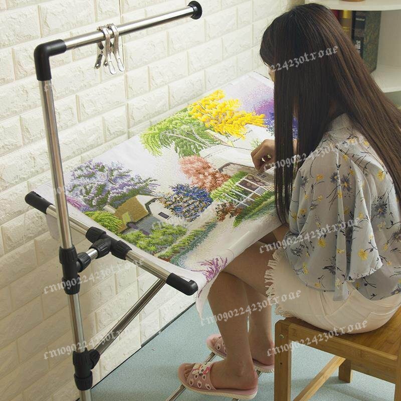 Adjustable Cross Stitch Frame  - Embroidery Hoop Stand recension och pris