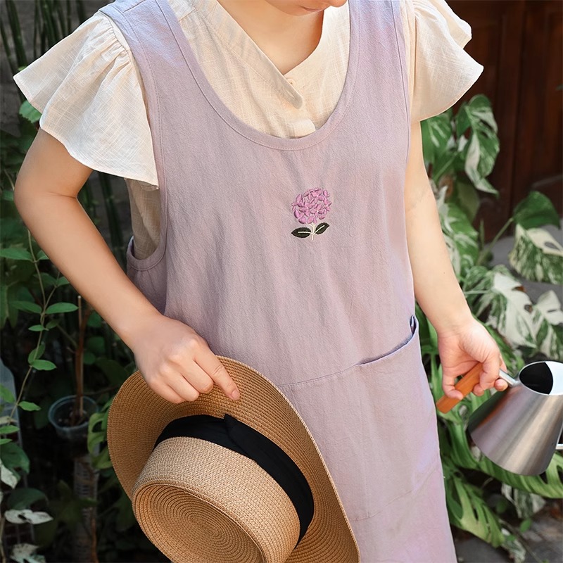 Summer Pure Cotton Embroidery  - Embroidery Apron recension och pris