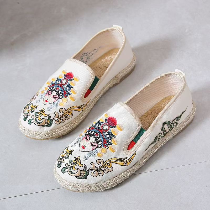 Women Flat Sole Embroidered Cl - Embroidery Fabric recension och pris