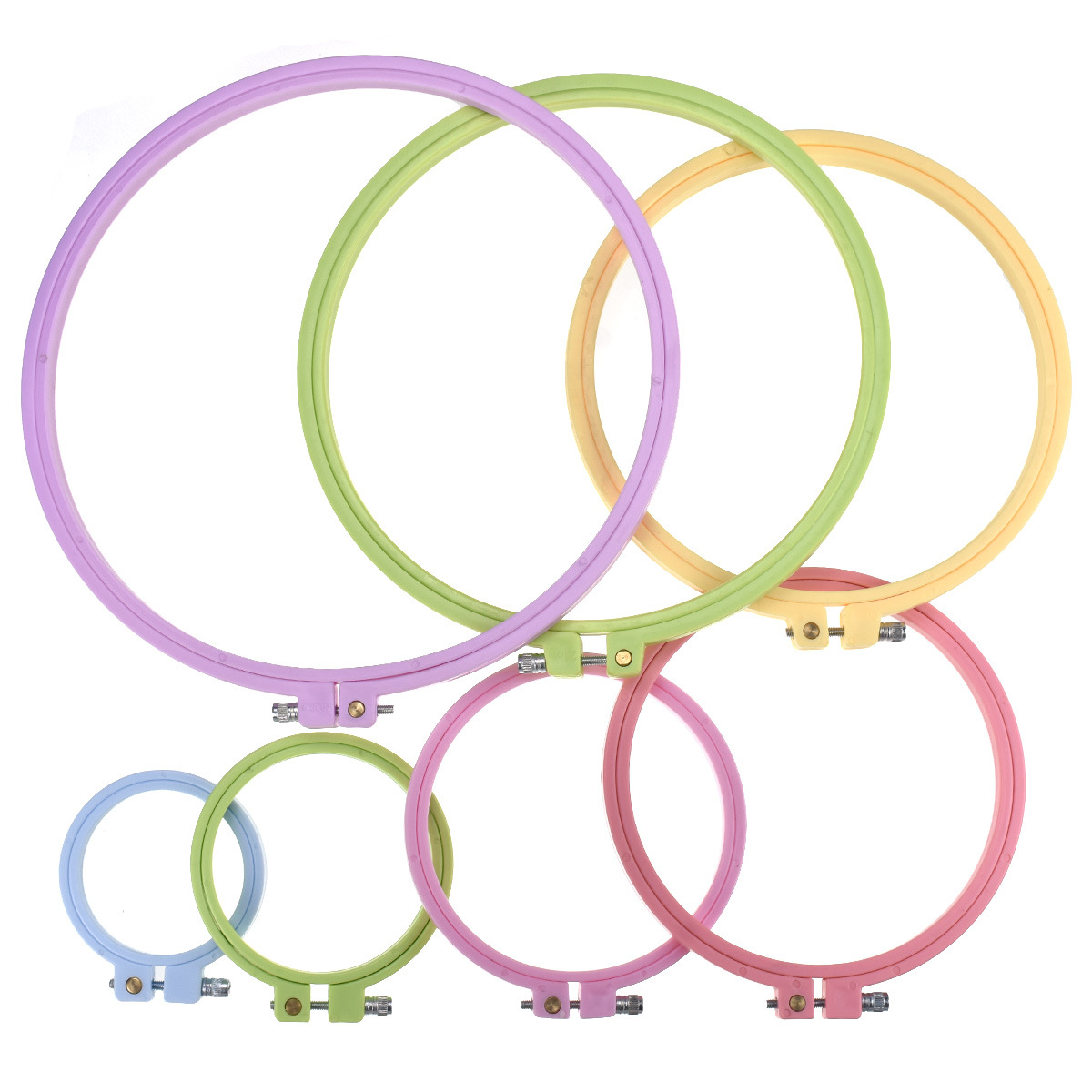 1/7pcs 7-25cm Plastic Embroide - Embroidery Hooping recension och pris