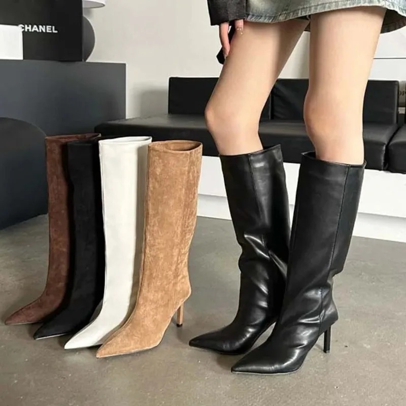 Luxury Women Long Boots Fashio - Embroidery Yes recension och pris