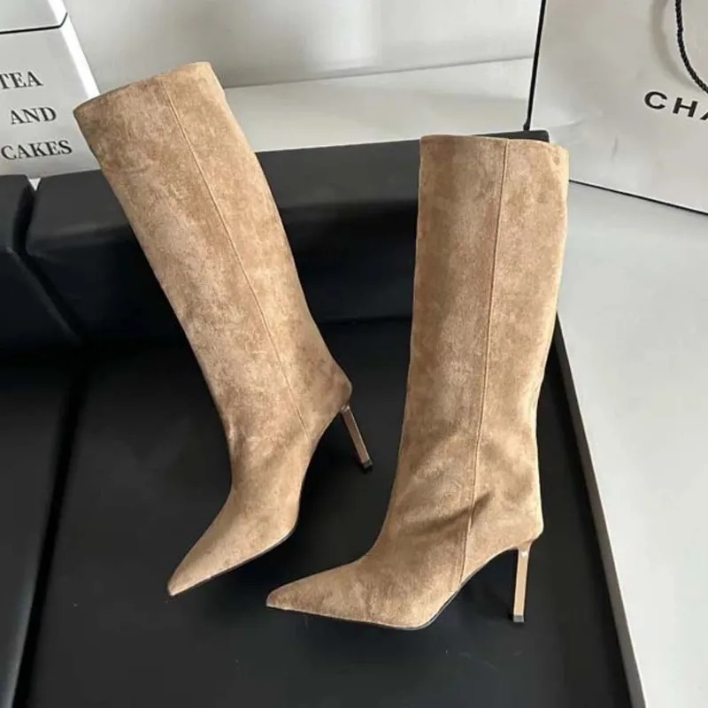 Luxury Women Long Boots Fashio - Embroidery Yes recension och pris