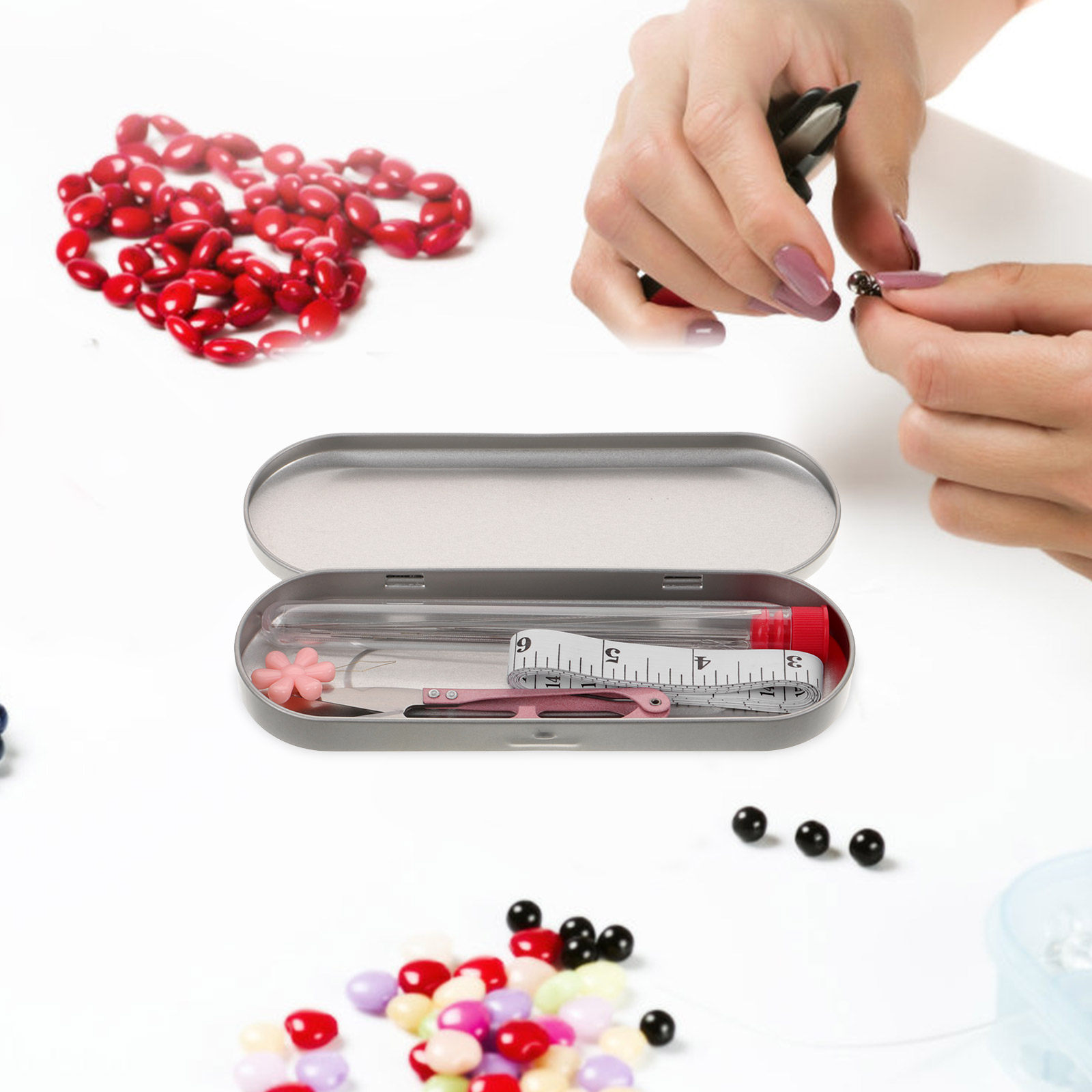 1Set Beading Needle Threader K - Embroidery Beads recension och pris