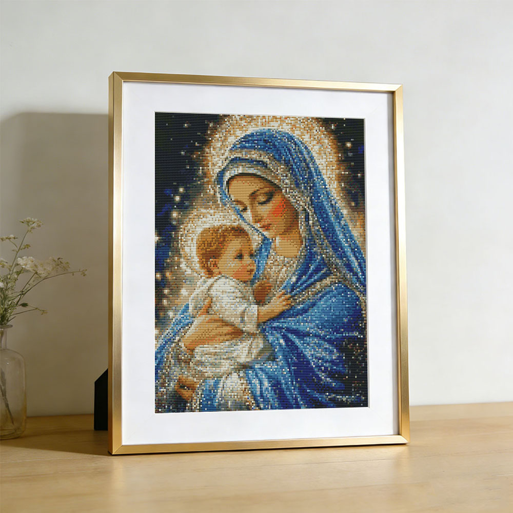 Cross Stitch Virgin Mary Relig - Embroidery Guide Paper recension och pris