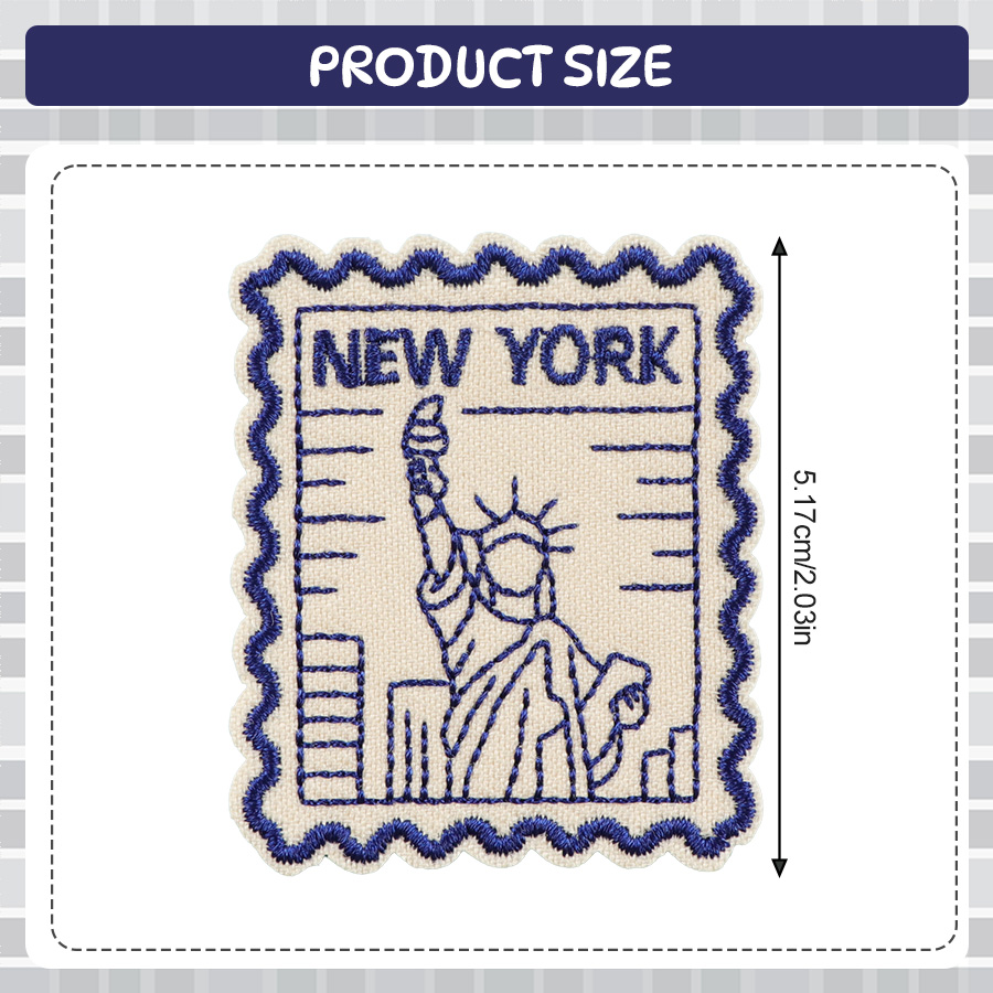 1pc New York Embroidery Fabric - Embroidery York recension och pris