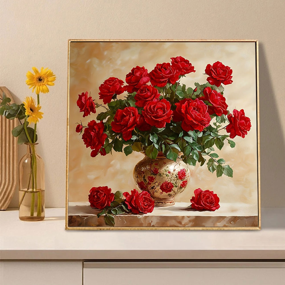 Rose Diamond Painting Full Squ - Embroidery Roses recension och pris
