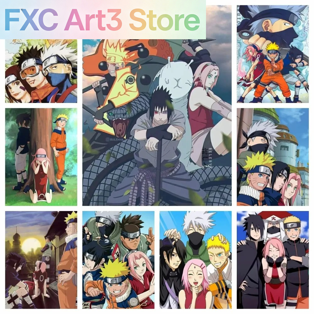 Frameless 1pc Naruto Class Sev - Embroidery Gift recension och pris