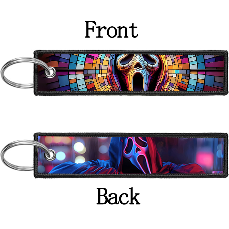 GHOST FACE Key Chain for Men W - Embroidery Gift recension och pris