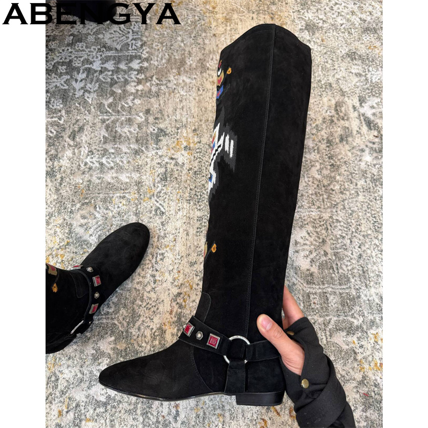 ABENGYA 2026 Winter New Knee H - Embroidery Yes recension och pris