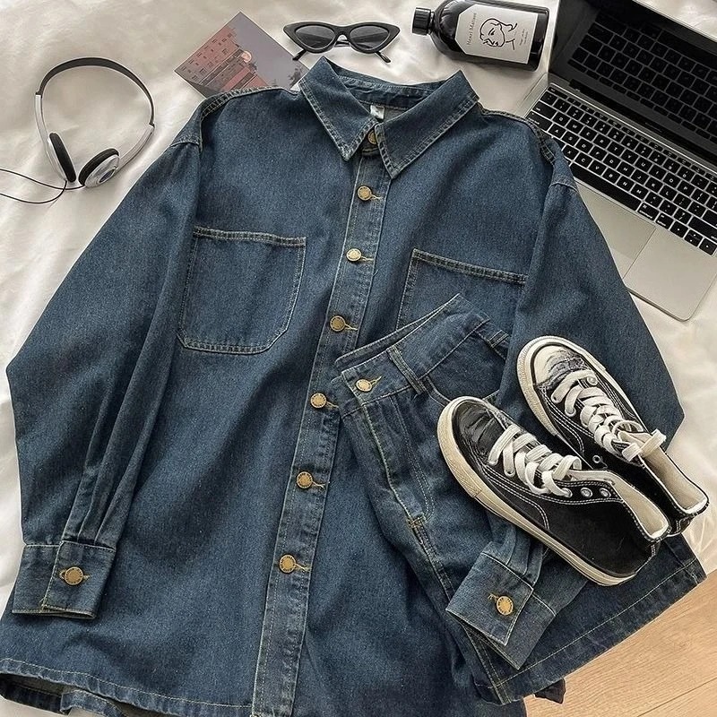 Y2K Denim Skirt Set: Vintage J - Embroidery Style recension och pris