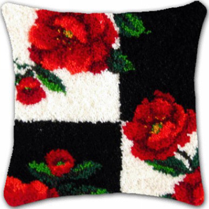 Flowers Plant Latch Hook Kit K - Printed Embroidery Kit recension och pris