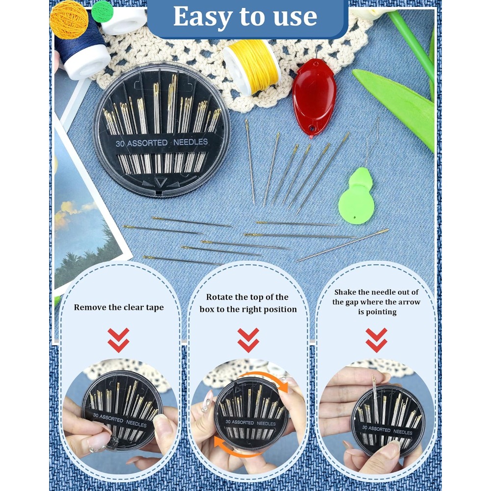 30-Count Steel Hand Sewing Nee - Embroidery Needles recension och pris
