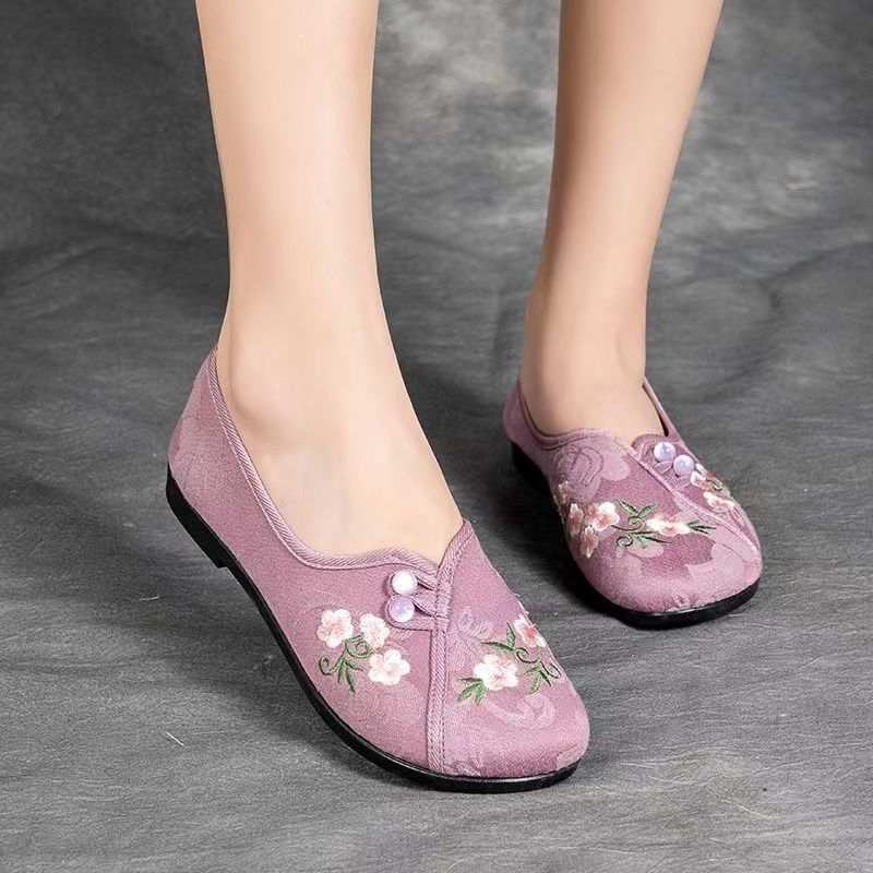Chinese Style Women Flat sole  - Embroidery Fabric recension och pris