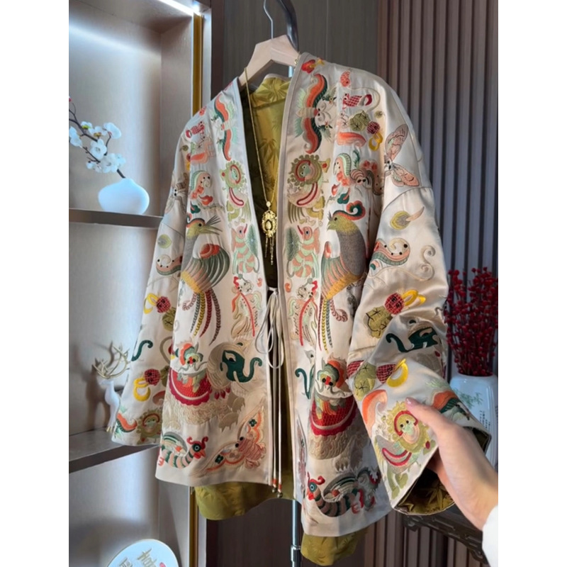 New Chinese Style Kimono Cardi - Embroidery Style recension och pris