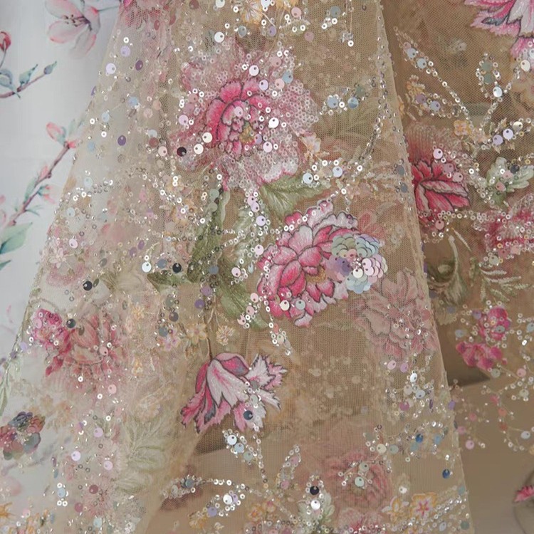1M 120Cm Wide Luxury Beaded La - Embroidery Beads recension och pris